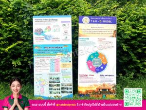 สแตนดี้ พัฒนาคุณภาพการศึกษา Tak-D Model แสดงข้อมูลโครงการ